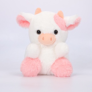 Vance Hot New Product Pink Cow Plush Toy Belle Strawberry Cow ตุ๊กตาวัวสตรอเบอรี่สุดน่ารัก