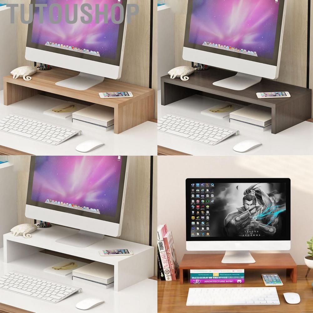 Tutoushop Stand Riser Ergonomic Riser Stand Extra Storage Space Desktop ...