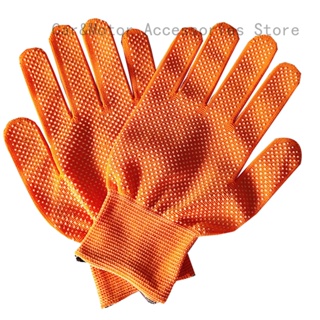Fxdz ถุงมือทําสวน ถุงมือป้องกันแรงงาน ไนลอน ป้องกันไฟฟ้าสถิตย์ จุดอุตสาหกรรม พลาสติก สีดํา จุด กาว ถุงมือ กันลื่น