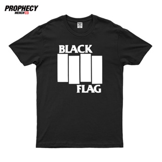 【hot sale】เสื้อยืด พิมพ์ลายธงวงดนตรี BLACKFLAG สําหรับผู้ชาย