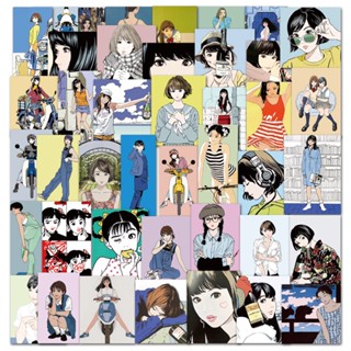 สติกเกอร์ PVC กันน้ํา ลายการ์ตูนอนิเมะ Eguchi Hisashis Japan สําหรับเด็กผู้หญิง มี 50 ชิ้น