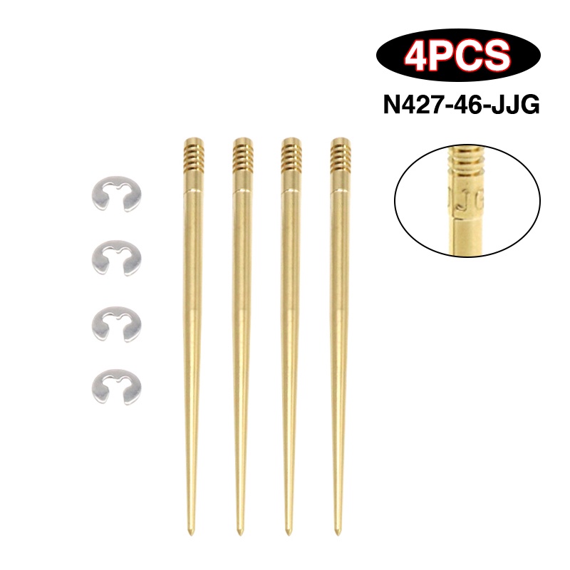 MOTOPARTS SHOP 4Pcs JFN/JFQ/JJD/JJE/JJF/JJG/JJJ Jet Needles KEIHIN PE