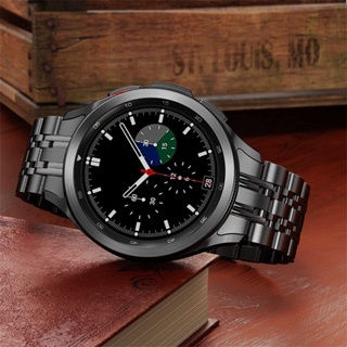สายนาฬิกาข้อมือ สเตนเลส ทรงโค้ง ไม่มีช่องว่าง สําหรับ Samsung Galaxy Watch 5 Pro 45 มม. 40 มม. 44 มม. Galaxy Watch 4 Classic 46 มม. 42 มม.