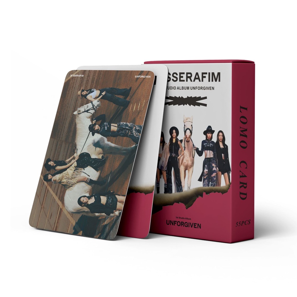 พร้อมส่ง-โปสการ์ดโลโม่-อัลบั้มรูปภาพ-le-sserafim-unforgiven-1st-lesserafim-2023-kpop-55-ชิ้น-ต่อกล่อง