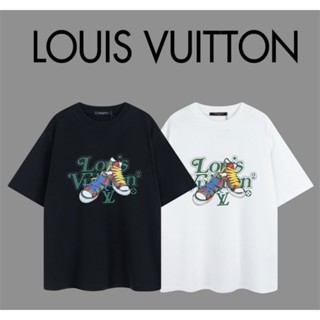 เสื้อยืดแขนสั้นลําลอง ผ้าฝ้าย พิมพ์ลายตัวอักษร พลัสไซซ์ แฟชั่นคู่รัก สไตล์คลาสสิก สําหรับผู้ชาย และผู้หญิง