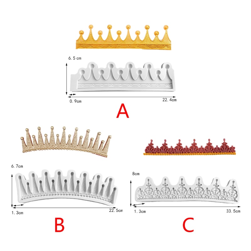 blala-แม่พิมพ์ซิลิโคน-รูปมงกุฎ-สําหรับทําเค้กช็อคโกแลต-ฟองดองท์-diy