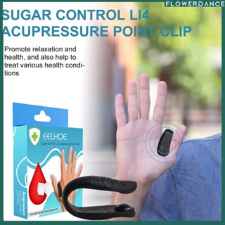 Eelhoe Tangshu Finger Pressure Acupoint Clip Hukou Acupoint Massage บรรเทาความรู้สึกไม่สบาย Body Care Acupoint Clip Flower