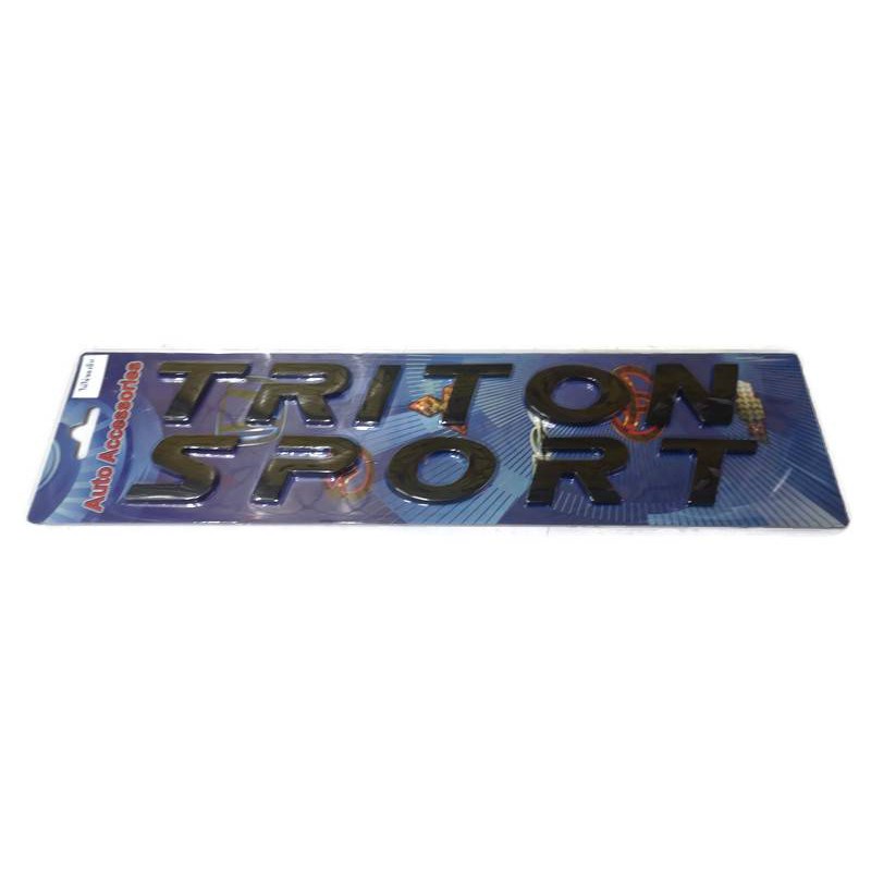 แนะนำ-triton-โลโก้ตัวนูน-3d-สีดำ-triton-sport-โลโก้ฝากระโปรง-ไททัน-ไตรตัน-ทุกรุ่น-2005-2020-ตัวหนังสือ-triton