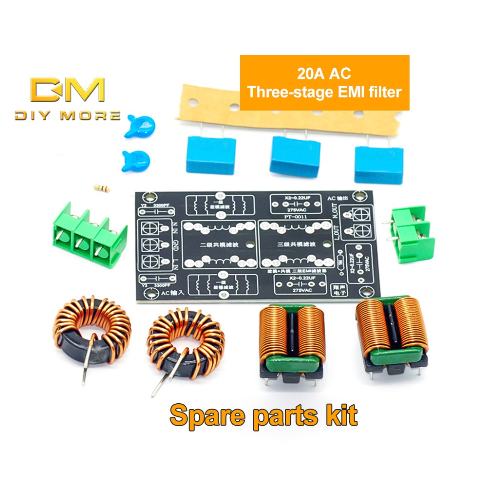 diymore-emi-บอร์ดกรองพาวเวอร์ซัพพลาย-เครื่องขยายเสียง-โหมดทั่วไป-กระแสไฟสูง-แม่เหล็กไฟฟ้า