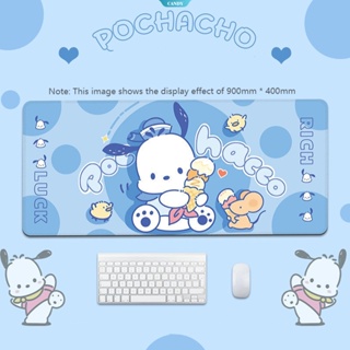 SANRIO Pochacco แผ่นรองเมาส์ ลายการ์ตูนน่ารัก กันลื่น ขนาดใหญ่ สําหรับคอมพิวเตอร์ โน๊ตบุ๊ค สํานักงาน [CAN]