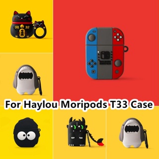 【พร้อมส่ง】เคสหูฟัง แบบนิ่ม ลายการ์ตูน สําหรับ Haylou Moripods T33 Haylou T33