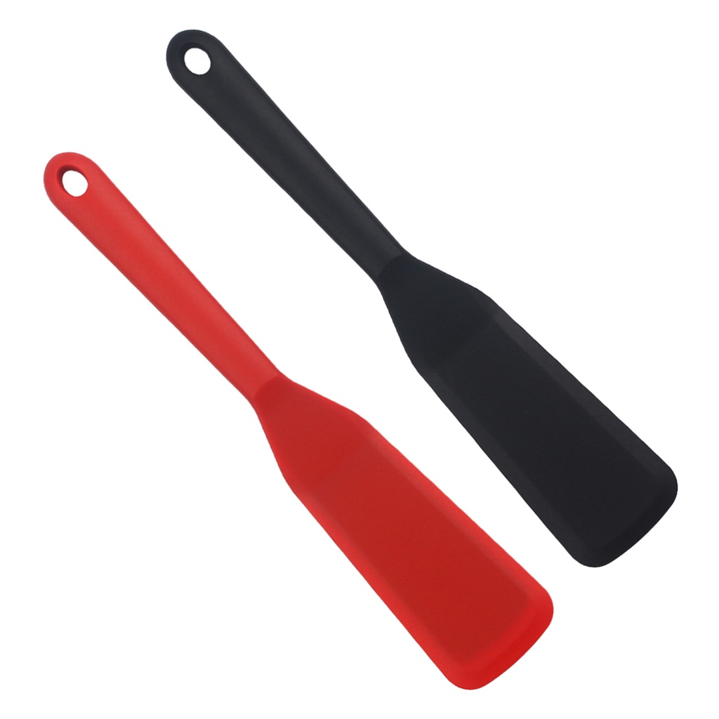 2pcs-universal-thin-cooking-tool-heat-resistant-long-handle-non-stick-easy-clean-pancake-steak-silicone-spatula