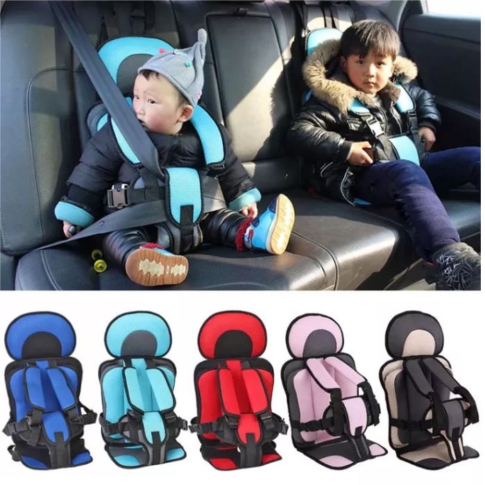 safety-car-seat-ที่นั่งบนรถแบบพกพาสำหรับเด็ก-เบาะเด็ก-เบาะรถยนต์-เพื่อความปลอดภัยเก้าอี้เด็ก-รุ่นฟองน้ำห