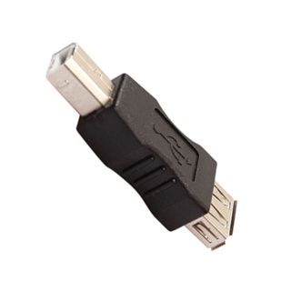 Rich2.br อะแดปเตอร์เชื่อมต่อ USB Type A ตัวเมีย เป็น USB Type B ตัวผู้ สีดํา ขนาดเล็ก