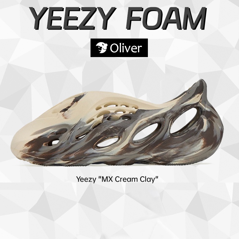 ของแท้100-adidas-yeezy-foam-runner-sandals-mx-sand-grey-mx-carbon-mxt-moon-grey-mx-cream-clay