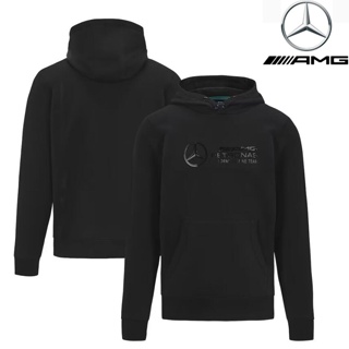ใหม่ล่าสุด F1 เสื้อแจ็กเก็ตแขนยาว มีฮู้ด ลายทีมแข่งขัน Mercedes AMG Petronas F1 แฟชั่นฤดูใบไม้ผลิ สําหรับผู้ชาย และผู้หญิง 2023