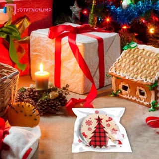 ถุงบรรจุภัณฑ์ มีกาวในตัว สําหรับใส่ขนม คุกกี้ บิสกิต ขนมขบเคี้ยว ขนมขบเคี้ยว DIY เหมาะกับเทศกาลคริสต์มาส ปาร์ตี้ปีใหม่ 100 ชิ้น ต่อชุด
