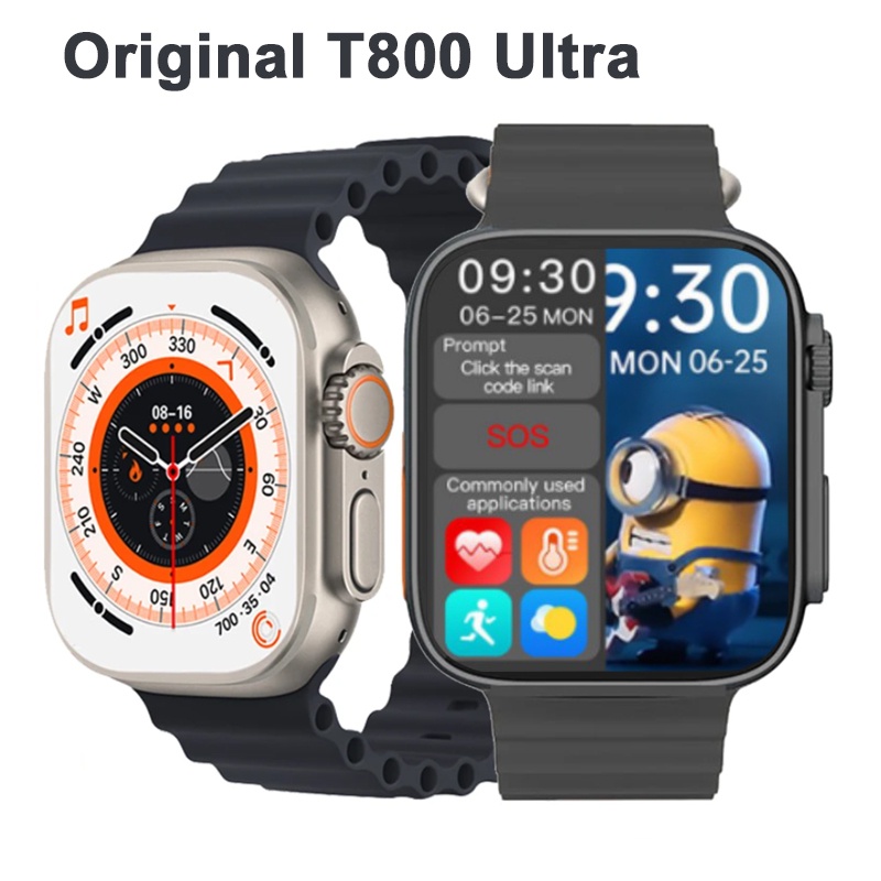 t800-ultra-นาฬิกาข้อมือสมาร์ทวอทช์-เชื่อมต่อบลูทูธ-หน้าจอ-hd-1-99-นิ้ว-สําหรับผู้ชาย-และผู้หญิง