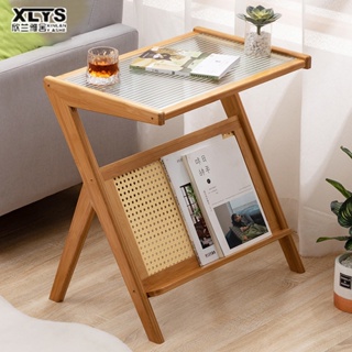 XIN LAN YA SHE ห้องนั่งเล่นที่เรียบง่ายและทันสมัย ตู้โต๊ะกาแฟแบบเคลื่อนย้ายได้ที่บ้าน โต๊ะขนาดเล็ก
