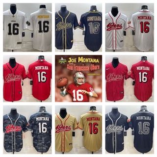 NFL San Francisco 49ers Joe Montana เสื้อยืดเสื้อสปอร์ต
