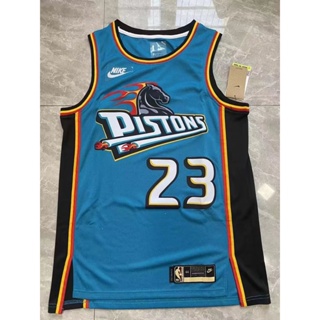 ลูกสูบบาสเก็ตบอล NBA Da Piston 2022-23 Detroit อเนกประสงค์ สําหรับผู้ชาย #23 เสื้อกีฬาแขนสั้น ลายทีม Jaden Ivey สไตล์คลาสสิก 445784
