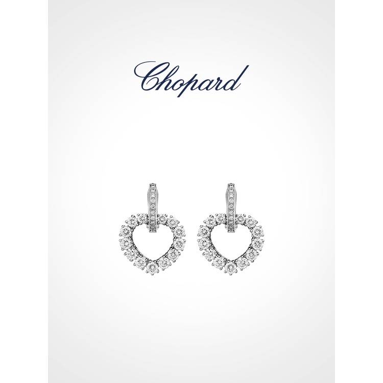 พร้อมส่ง-chopard-ต่างหูเพชร-ทองคําขาว-18k-หรูหรา-เครื่องประดับ-สําหรับงานแต่งงาน