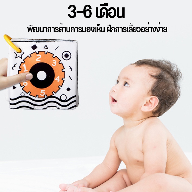 หนังสือผ้านุ่ม-12-หน้า-ความคมชัดสูง-ล้างทําความสะอาดได้-แฟลชการ์ด-สําหรับเด็กทารก-สําหรับแขวนรถเข็นเด็ก-0-12-เดือน