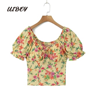 Uibey เสื้อเชิ้ตลําลอง อเนกประสงค์ แฟชั่น เซ็กซี่ 3177