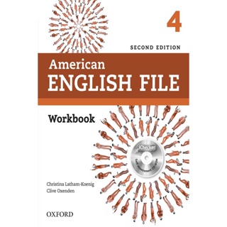 Bundanjai (หนังสือเรียนภาษาอังกฤษ Oxford) American English File 2nd ED 4 : Workbook +iChecker (P)