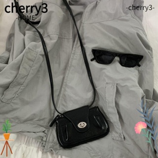 Cherry3 กระเป๋าถือ กระเป๋าสะพายไหล่ สะพายข้าง หนัง Pu ความจุสูง สีพื้น สไตล์มินิมอล สําหรับสตรี