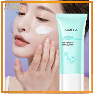 ครีมกันแดด Lameila Anti-Aging Cream SPF50 PA+++ 50g กันแดดหน้า ครีมกันแดดหน้า ผิวกาย ซึมง่าย ซึมง่าย ไม่ทำร้ายผิว(676）