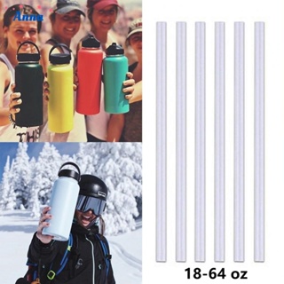 【Anna】6Pcs Silicone Replacement Straws For HYDR0 FLASK Wide Mouth Bottle DIY Free Cut