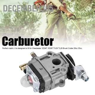 December305 10mm คาร์บูเรเตอร์ Carb ชุดเปลี่ยน Fit สำหรับ Weedeater 1E34F 1E36F TU26 TL26 เครื่องตัดแปรง 26cc 33cc