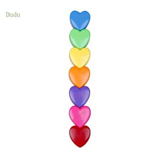 Dudu ชุดปากกามาร์กเกอร์ 3D รูปหัวใจ บล็อกตัวต่อไฮไลท์ 7 สี