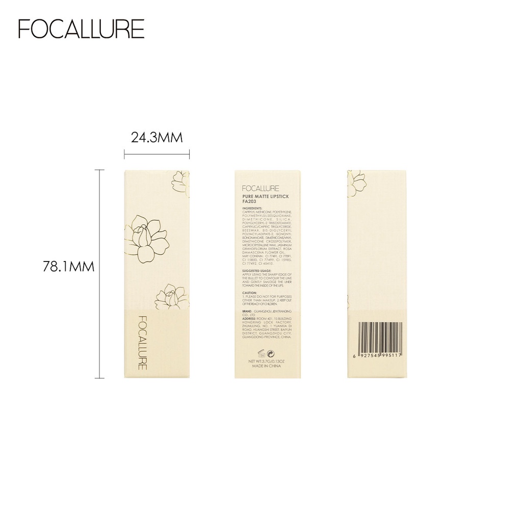 spot-seconds-focallure-foggy-velvet-matte-lipstick-fa203-for-export-only-purchase-and-distribution-not-for-personal-sales-8cc