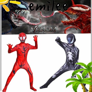 Emilee ชุดจั๊มสูท คอสเพลย์ Venom MARVEL SuperHero ฮาโลวีน สําหรับผู้ใหญ่ และเด็ก 2021