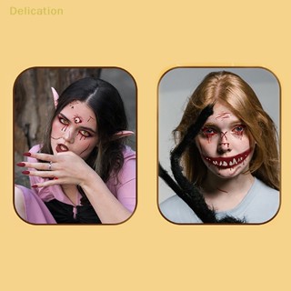 [Delication] สติกเกอร์รอยสัก รูปกะโหลกเลือด รอยแผลเป็น รอยแผลเป็นจําลอง สําหรับตกแต่งปาร์ตี้ฮาโลวีน Diy