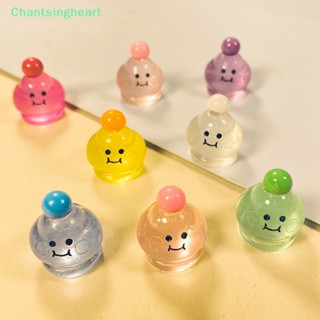 &lt;Chantsingheart&gt; เครื่องประดับเรซิ่นเรืองแสง ลายการ์ตูนน่ารัก ขนาดเล็ก สีแคนดี้ สําหรับตกแต่งรถยนต์ ลดราคา 5 ชิ้น