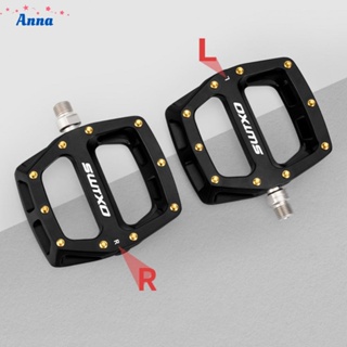 【Anna】Bicycle Pedals 418g/pair Aluminum Alloy Black Blue Pink 14mm Brand New