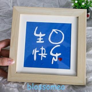 Blossomea กรอบรูปแขวนผนัง ลายภาพวาดสีน้ํามัน ทรงสี่เหลี่ยม สําหรับตกแต่งบ้าน