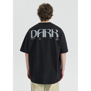 เสื้อยืดแขนสั้นลําลอง พิมพ์ลาย Darkcircle แฟชั่นสตรีท สไตล์อเมริกัน สําหรับผู้ชาย และคู่รัก