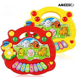 Ameesi เปียโนฟาร์มสัตว์ ของเล่นเสริมการเรียนรู้เด็ก 1 ชิ้น