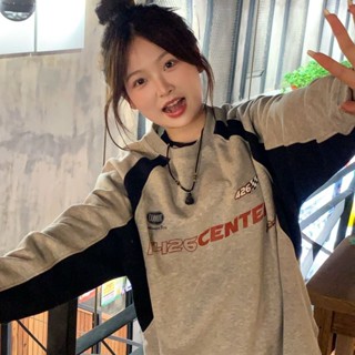 LUCIDREAM เสื้อผ้าผู้ญิง แขนยาว เสื้อฮู้ด คลุมหญิง สไตล์เกาหลี แฟชั่น A28J15O