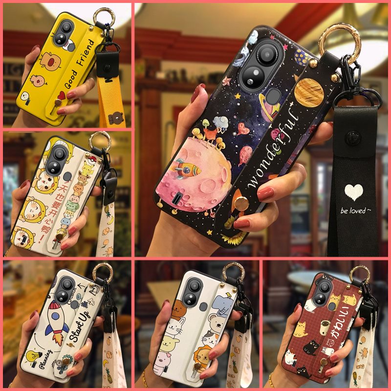 cute-lanyard-phone-case-for-zte-blade-l220-protective-shockproof-durable-cartoon-wristband-wrist-strap-soft-case-phone-holder