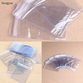 Fengjue ใหม่ เคสกระเป๋าพลาสติก PVC ใส สําหรับใส่เหรียญ 100 ชิ้น TH