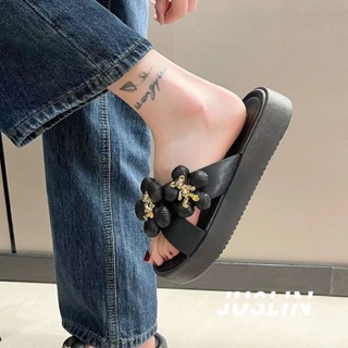 JUSLIN  รองเท้าแตะหญิง รองเท้าแตะ รองเท้า รองเท้าหัวโต เพิ่มความสูง 081204 สวยงาม พิเศษ High quality Korean Style B98G18B 37Z230910