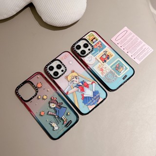 เคสโทรศัพท์มือถือ ซิลิโคน กันกระแทก ลายการ์ตูนเซเลอร์มูนน่ารัก สําหรับ Iphone 14 13 12 Pro Max Plus