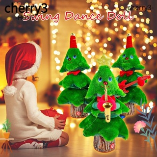 Cherry3 ตุ๊กตาเต้นรําสวิง แซกโซโฟนสั่น พูดคุยได้ ของเล่นดนตรีคริสต์มาส