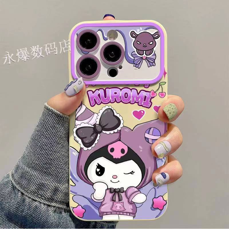 เคสมือถือ-แบบนิ่ม-ลายคุโรมิ-สําหรับ-apple-14-pro-max-iphone-13-pro-12-11-7p-10-p3