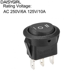 【DAISYG】Rocker Switch AC 250V/6A 125V/10A On/Off/On Action High Quality On/Off/On